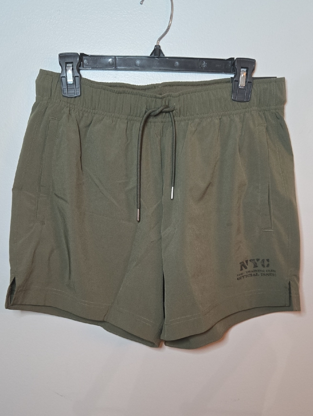 Abercrombie YPB Motion Size Medium Olive Green Athletic Drawstring Shorts NEW